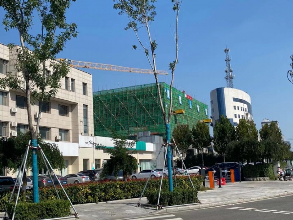 潍坊潍县中路与健康街钢管租赁